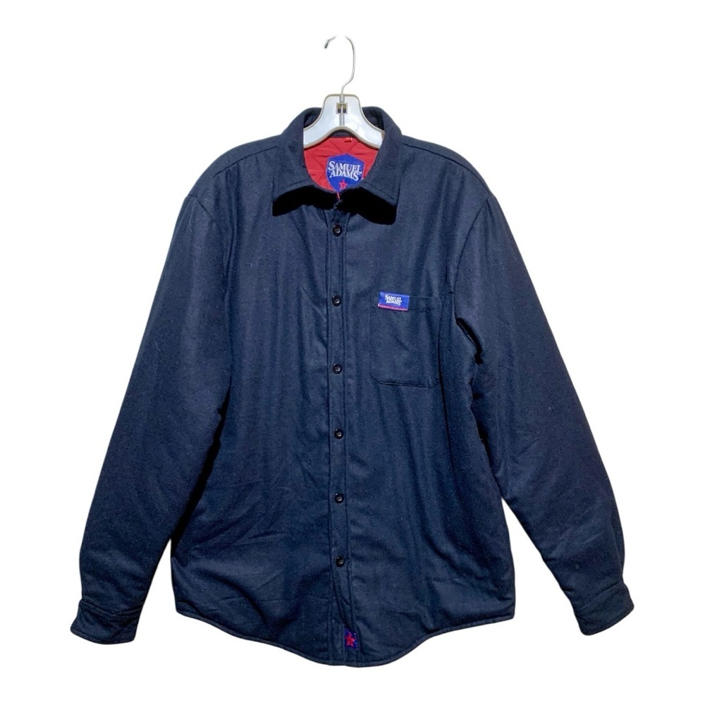 Men’s Samuel Adam’s Padded Wool Button Front Sz XL